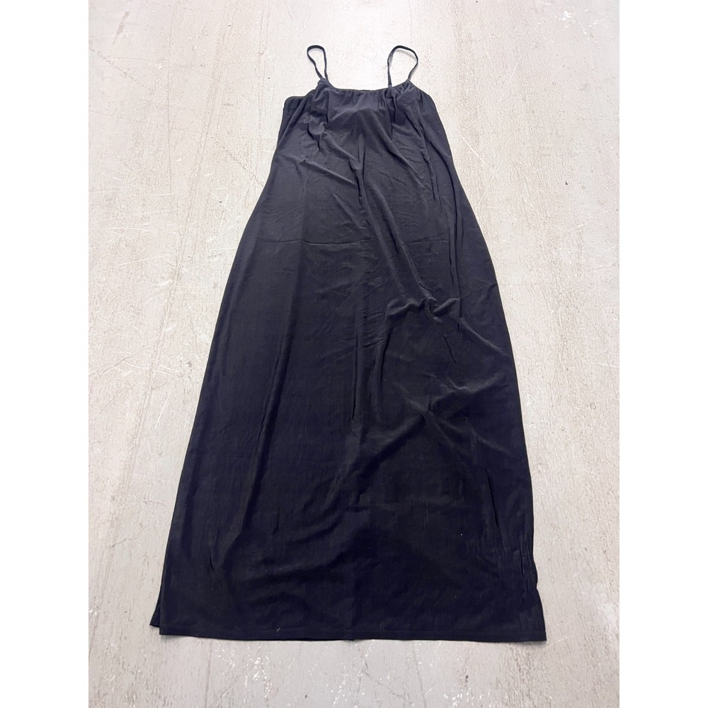 Vintage Olga Nightgown Womens 34 Black Scoop Neck Sleeveless Lingerie Maxi Slip